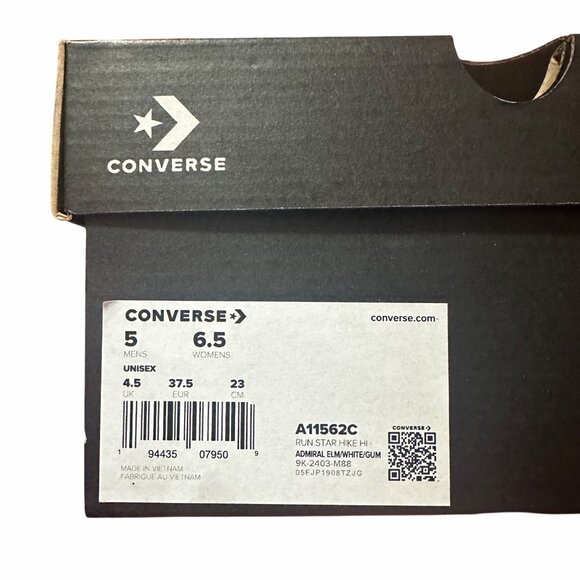 ⭐Converse Run Star Hike Hi Platform 6.5 Women Shoes Floral Green Sneaker A11562C - Picture 9 of 12